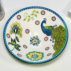 Floral Peacock Patterned Bowl