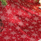 Red Snowflake Christmas Tree Skirt 96cm