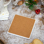 Set mit 4 Weihnachtsmann-Tischsets und Untersetzern