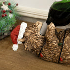 Drunk Christmas Highland Cow Wine Bottle Holder