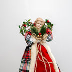 Red Tartan Angel Tree Topper