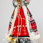 Red Tartan Angel Tree Topper