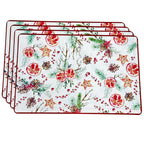 Set Of Christmas Fruit Placemats