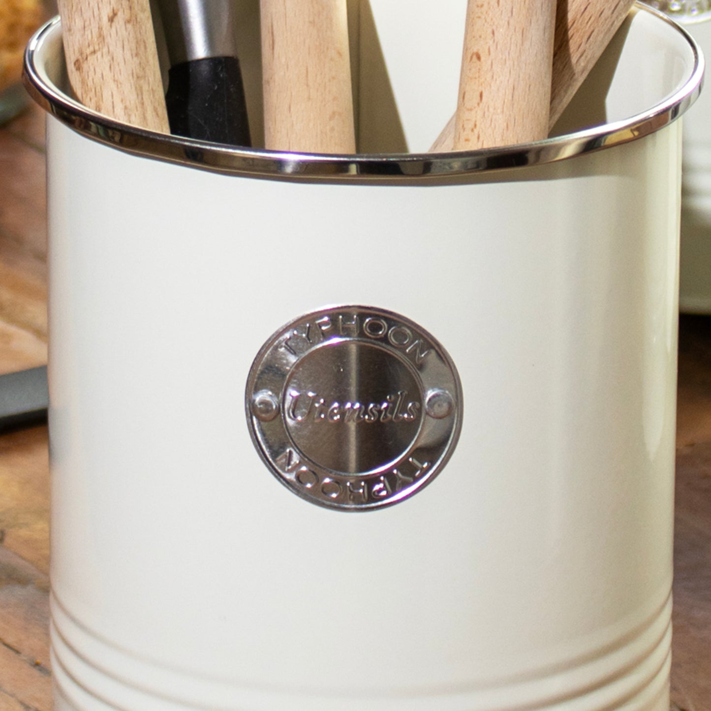 Typhoon Retro Cream Utensil Pot