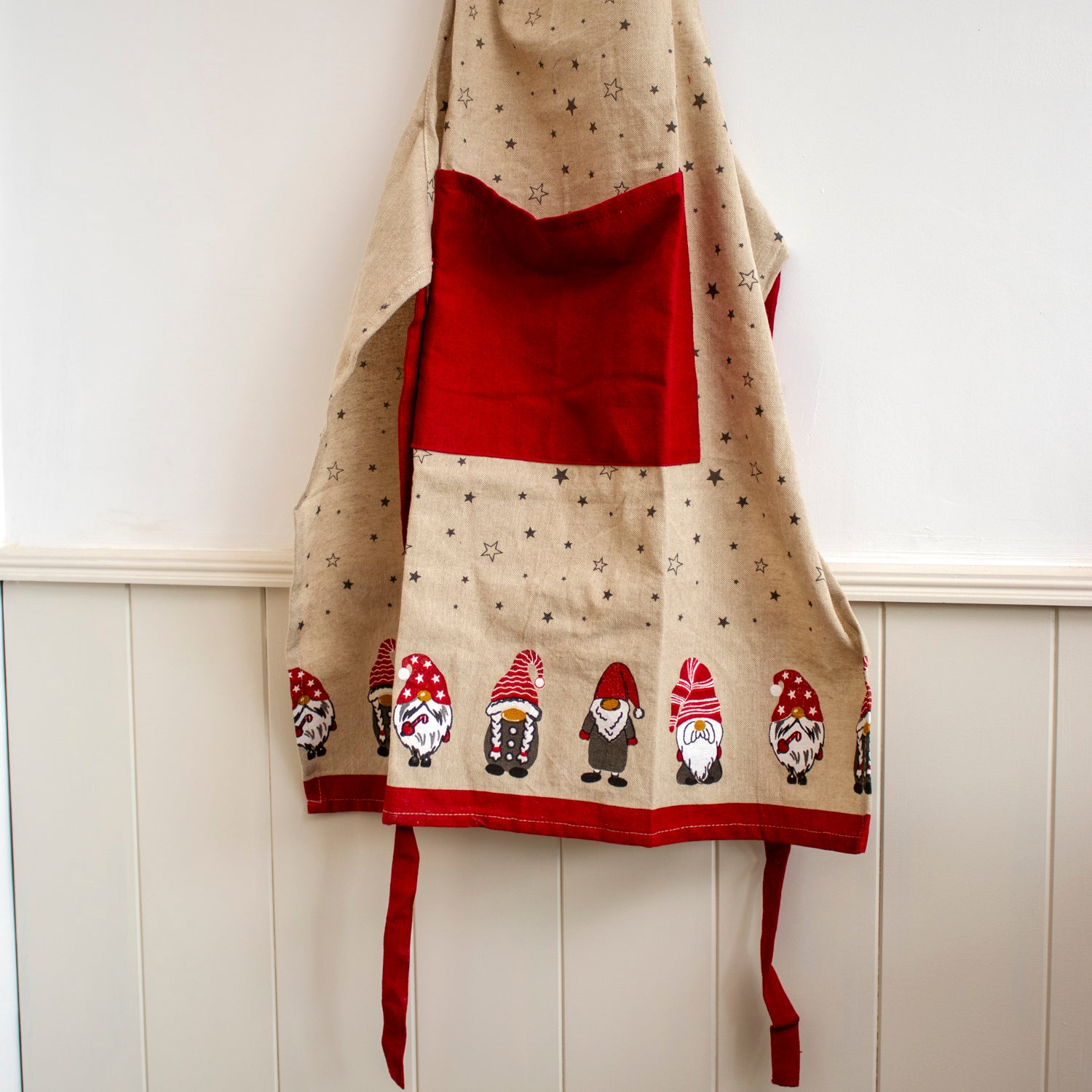 Cotton Christmas Gonk Kitchen Apron