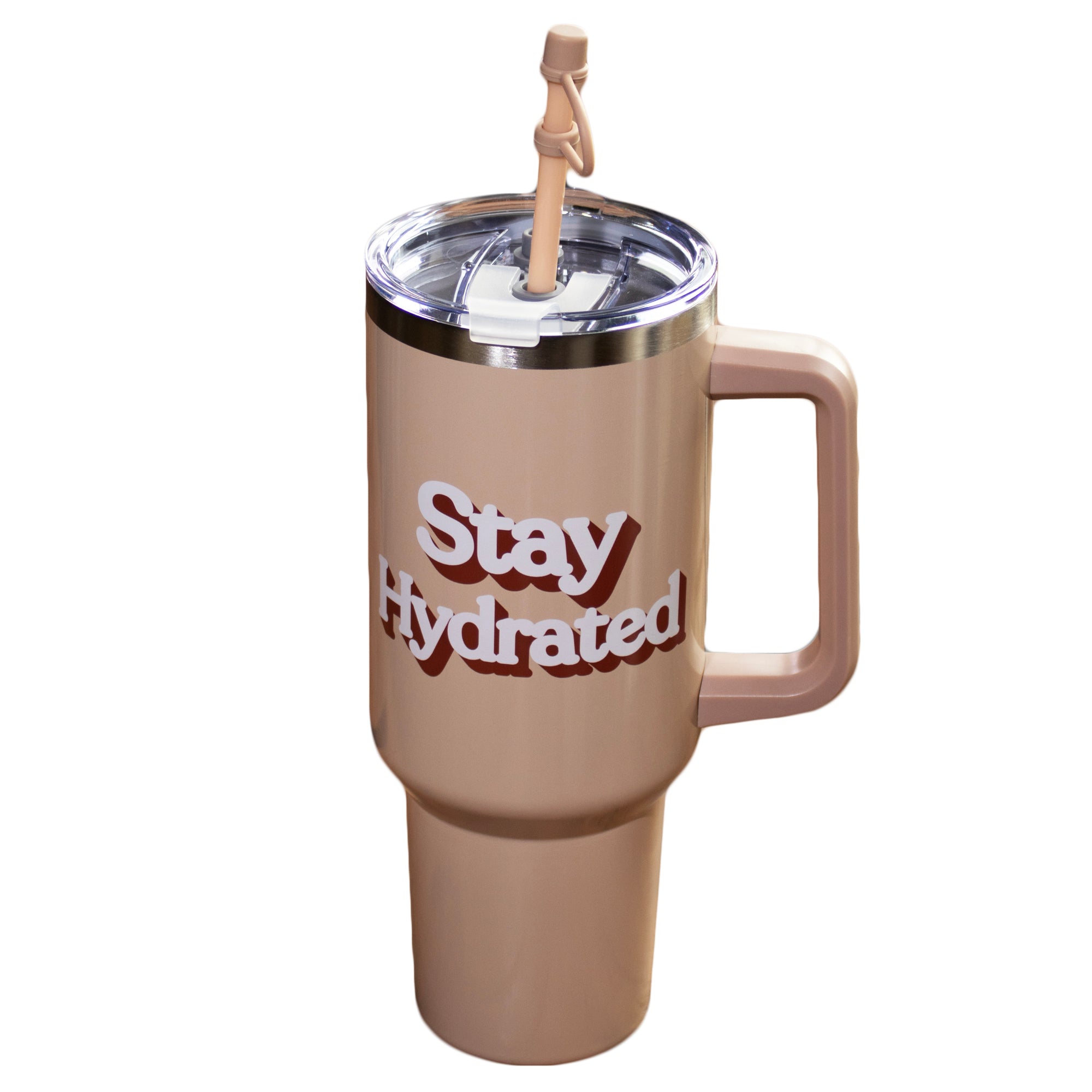 Stay Hydrated Stainless Steel 1.2L Double Wall Straw Bottle