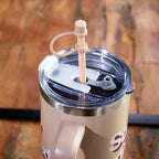 Stay Hydrated Stainless Steel 1.2L Double Wall Straw Bottle