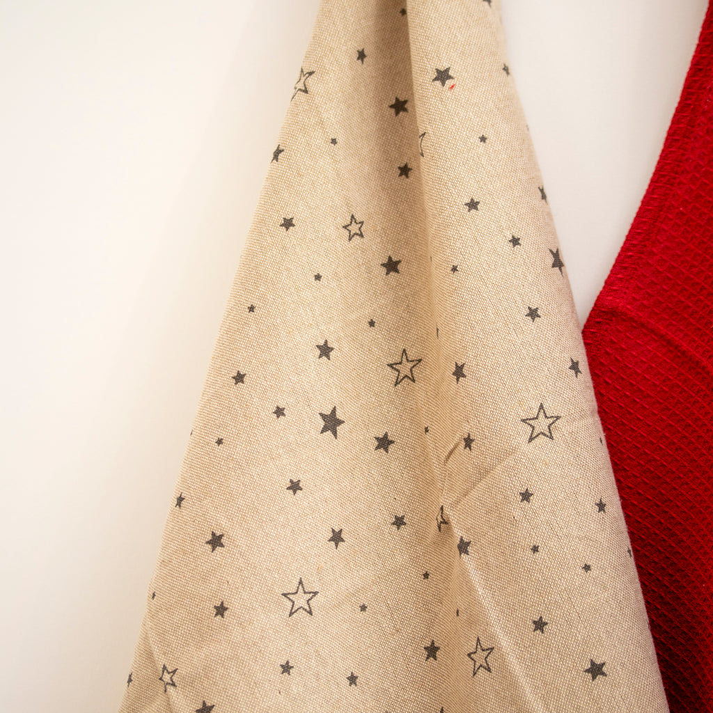 Set Of 2 Christmas Gonk Cotton Tea Towels