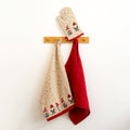 Set Of 3 Christmas Gonk Oven Mitt And Tea Towel Bundle