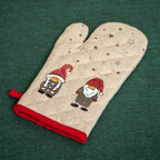 Set Of 2 Cotton Christmas Gonk Oven Mitts