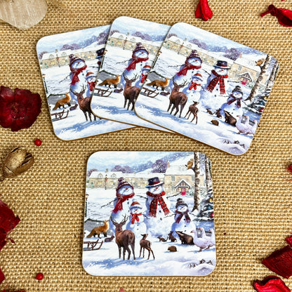 Set Of 4 Magic Of Christmas Coasters