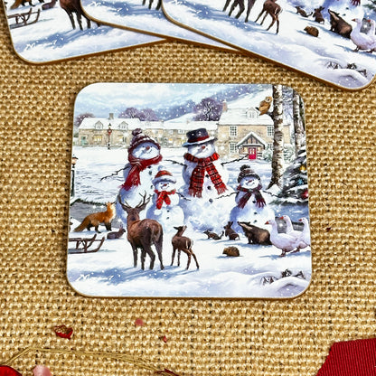 Set Of 4 Magic Of Christmas Coasters