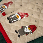 Set Of 2 Cotton Christmas Gonk Oven Mitts