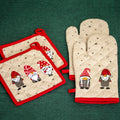 Set Of 4 Christmas Gonk Oven Mitt & Pot Holder Bundle