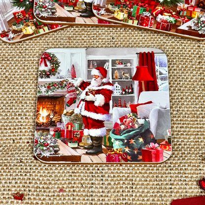 Set Of 4 Santa Claus Coasters