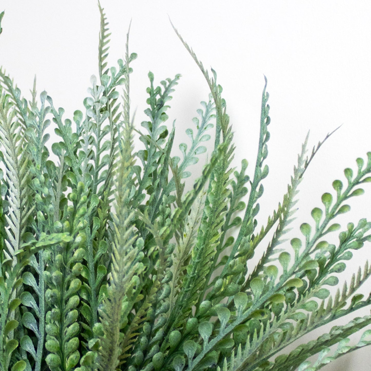 Artificial Fern In Square Seagrass Basket