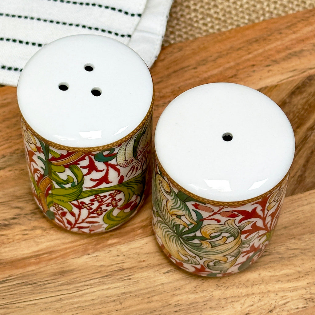 William Morris Golden Lily Salt And Pepper Shakers