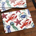 Set Of 4 Sea Creatures Placemats