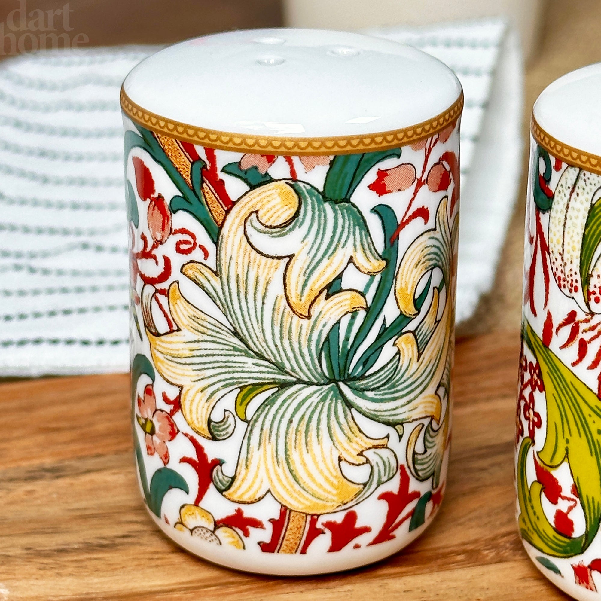 William Morris Golden Lily Salt And Pepper Shakers