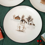 Set Of 6 Winter Wildlife Dinner Plates
