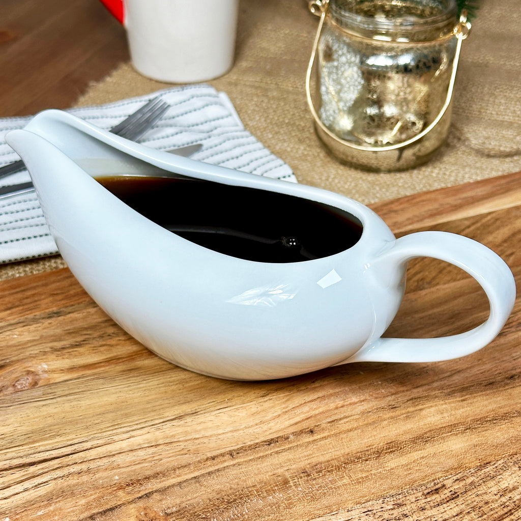 Ceramic White Gravy Boat