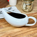 Ceramic White Gravy Boat