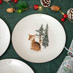 Set Of 6 Winter Wildlife Side Plates