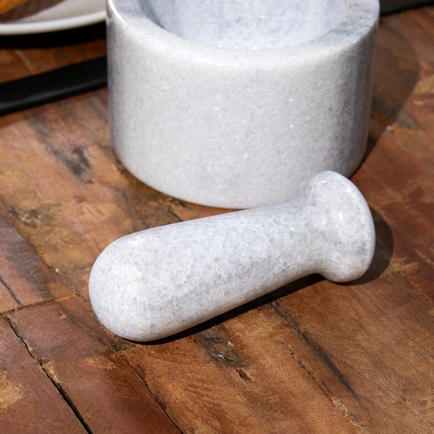 Grey Marble Pestle And Mortar Set