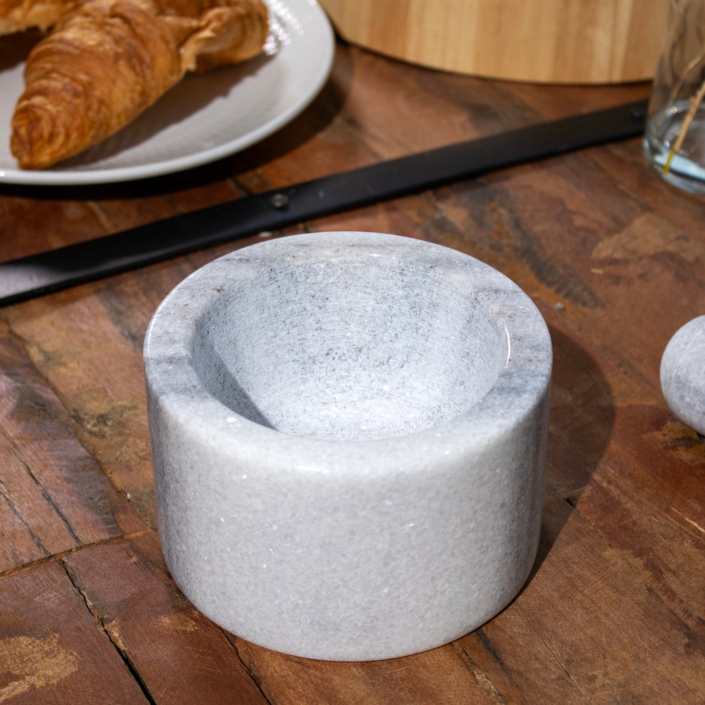 Grey Marble Pestle And Mortar Set