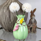 Ceramic Green Birds Nest Bud Vase