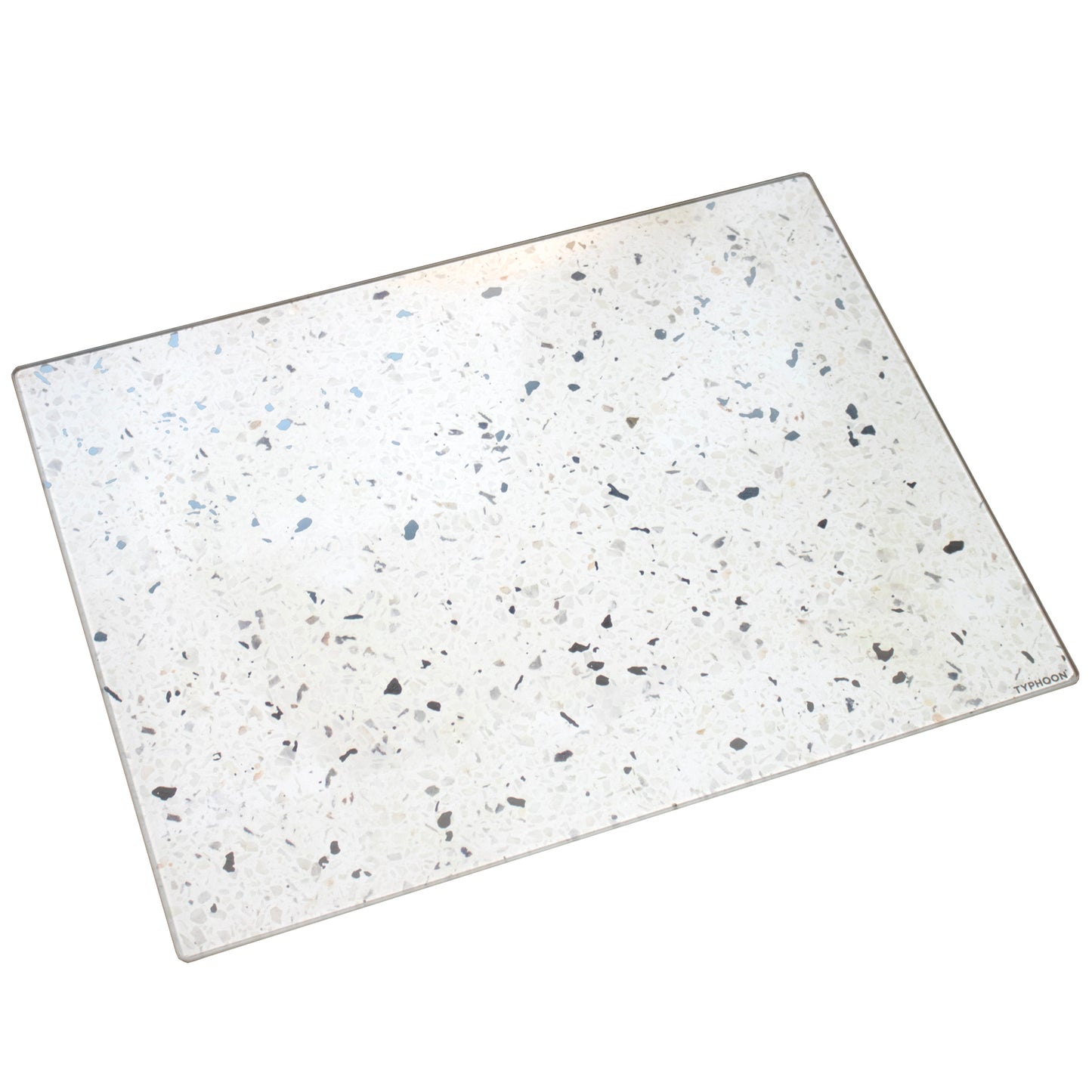 Typhoon White Quartz Glass Chopping Board