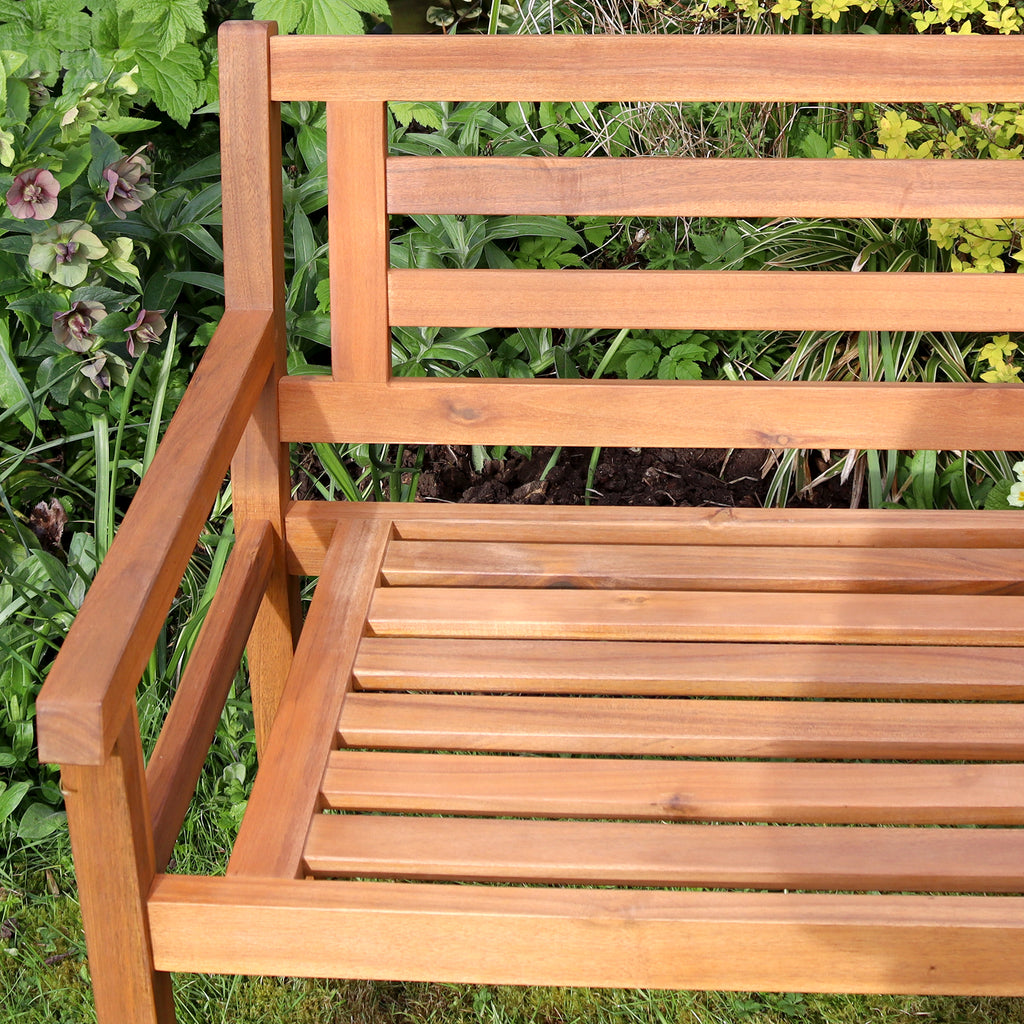 Acacia Hardwood 2 Seater Garden Bench