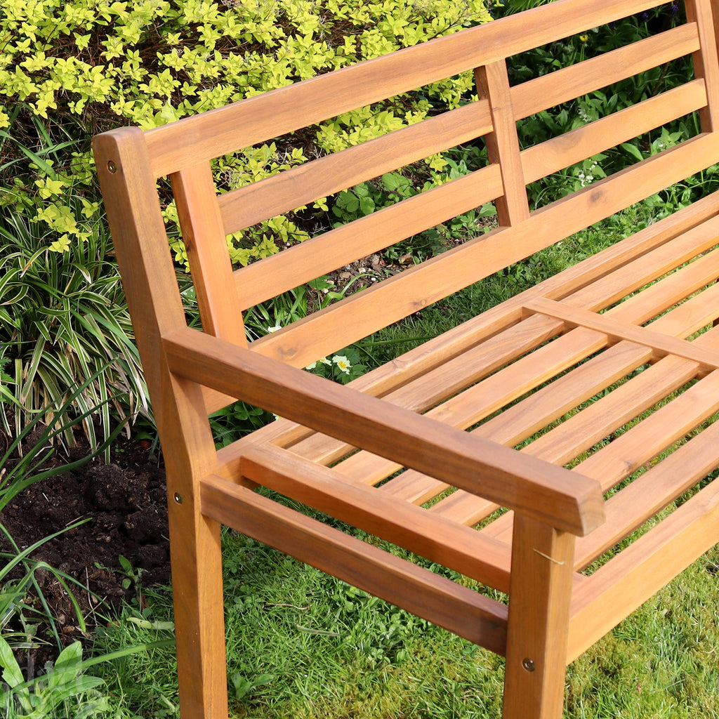 Acacia Hardwood 2 Seater Garden Bench