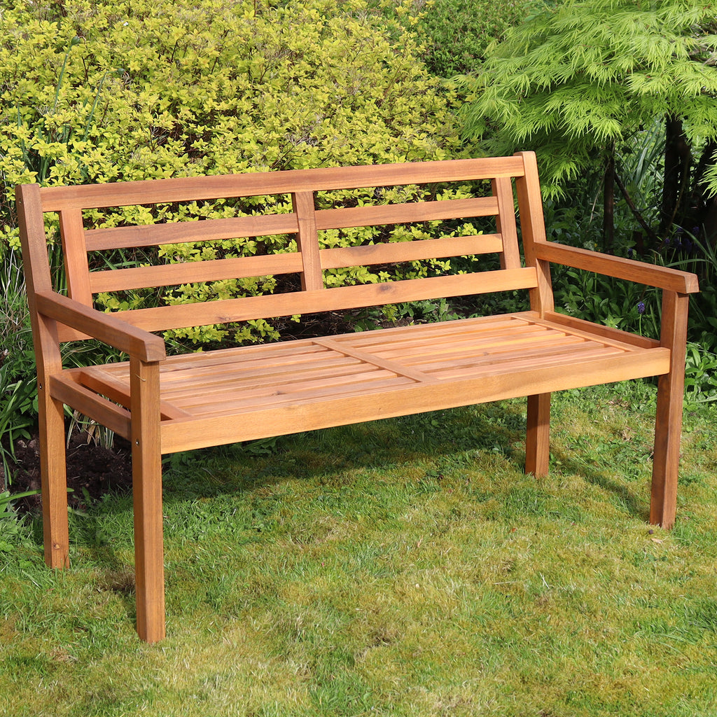 Acacia Hardwood 2 Seater Garden Bench
