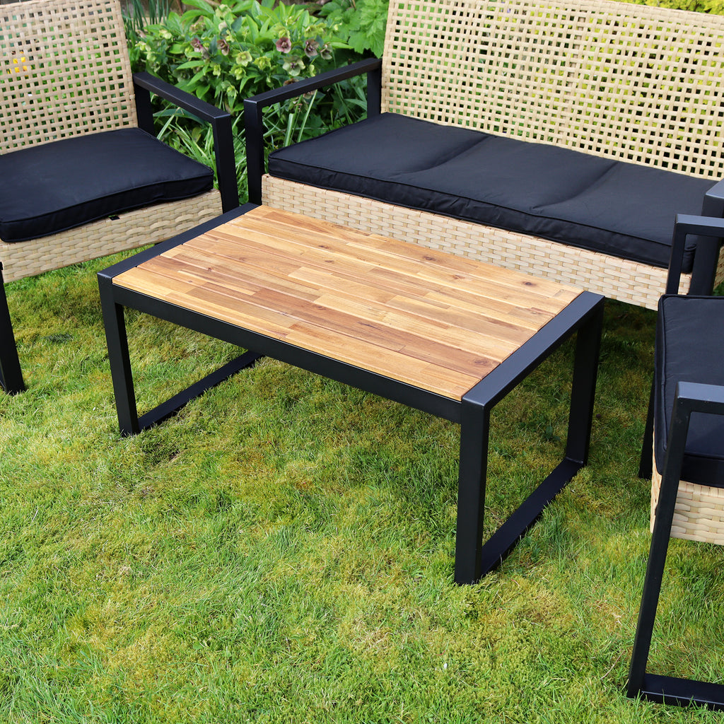 5 Seater PE Rattan And Metal Garden Lounge Set