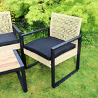 5 Seater PE Rattan And Metal Garden Lounge Set
