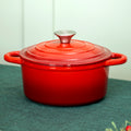 Red 2.5 Litre Cast Iron Casserole Dish