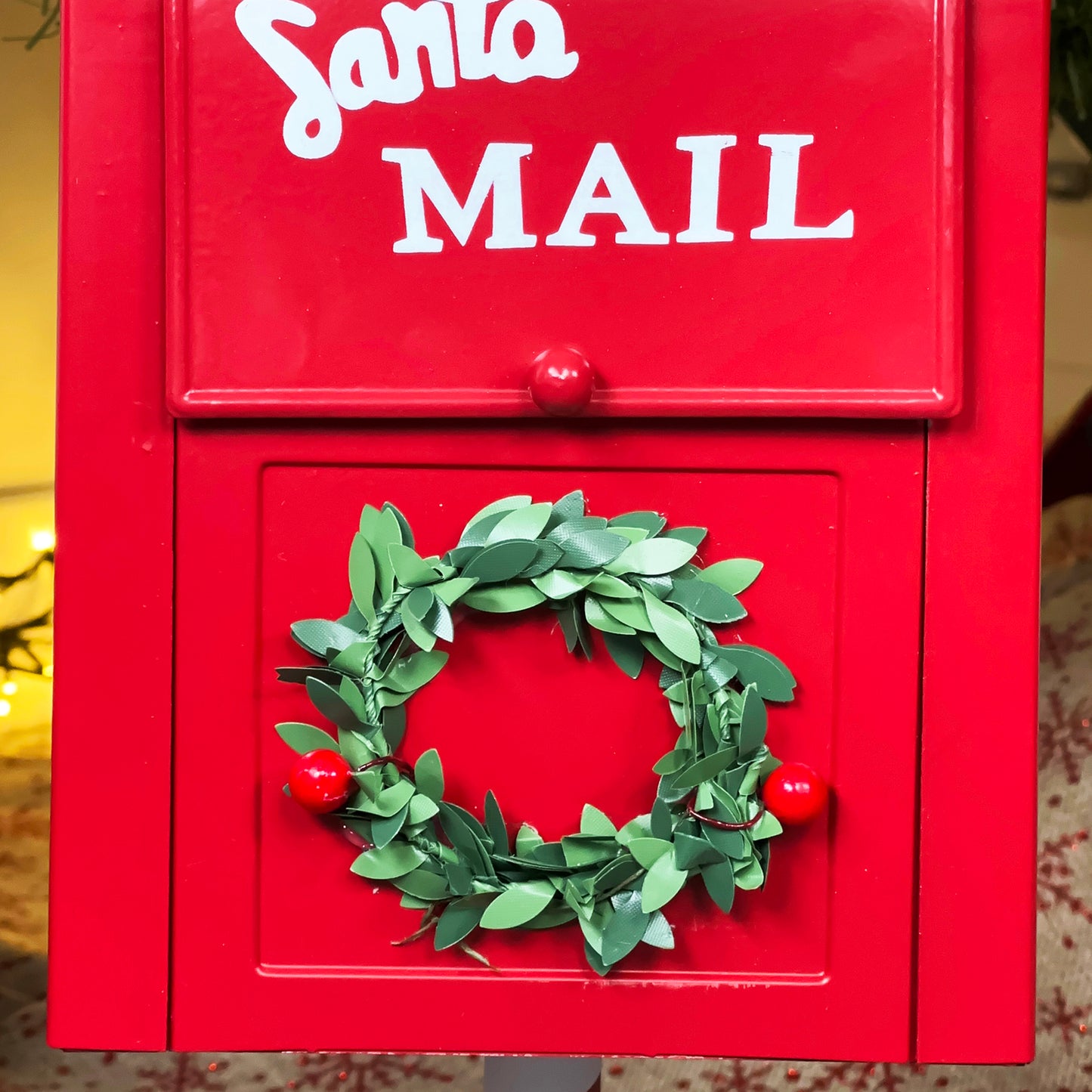 Red Santa Mail Christmas Post Box