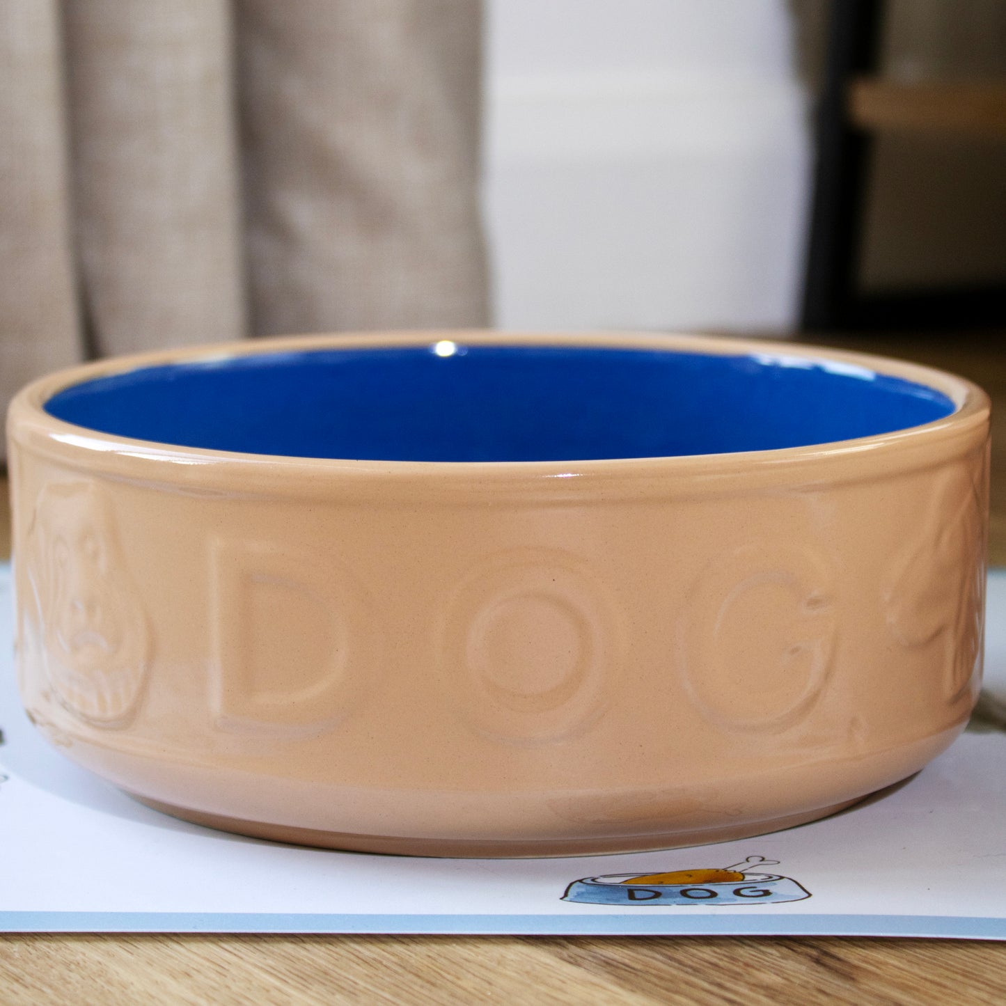 Mason Cash Cane & Blue Dog Bowl 18cm