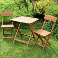 Acacia Hardwood 3 Piece Garden Bistro Set