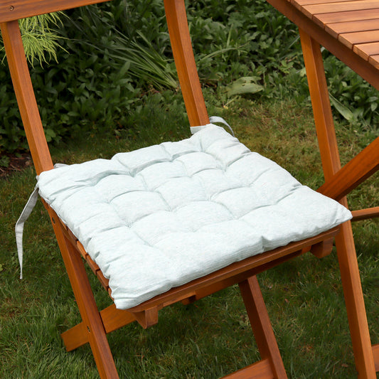 Set Of 2 Turquoise Outdoor Seat Pads