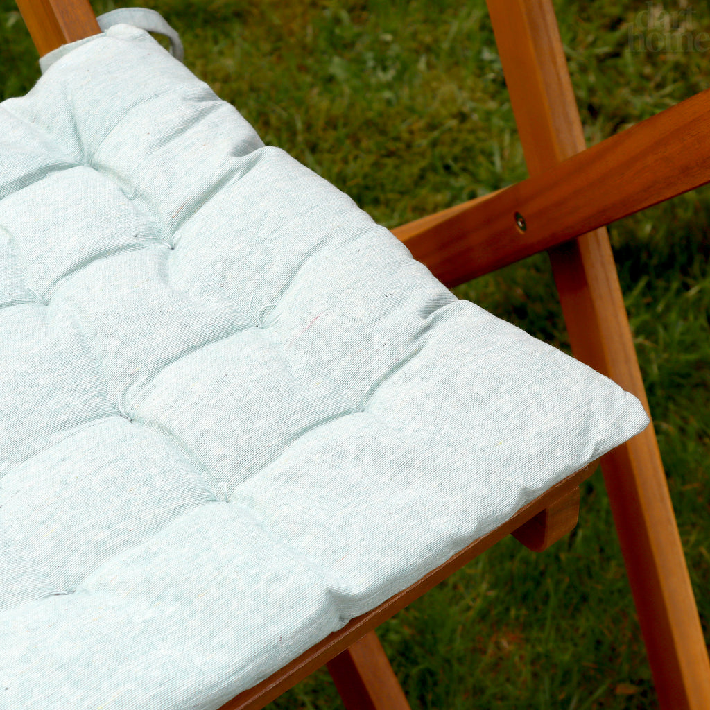 Set Of 2 Turquoise Outdoor Seat Pads