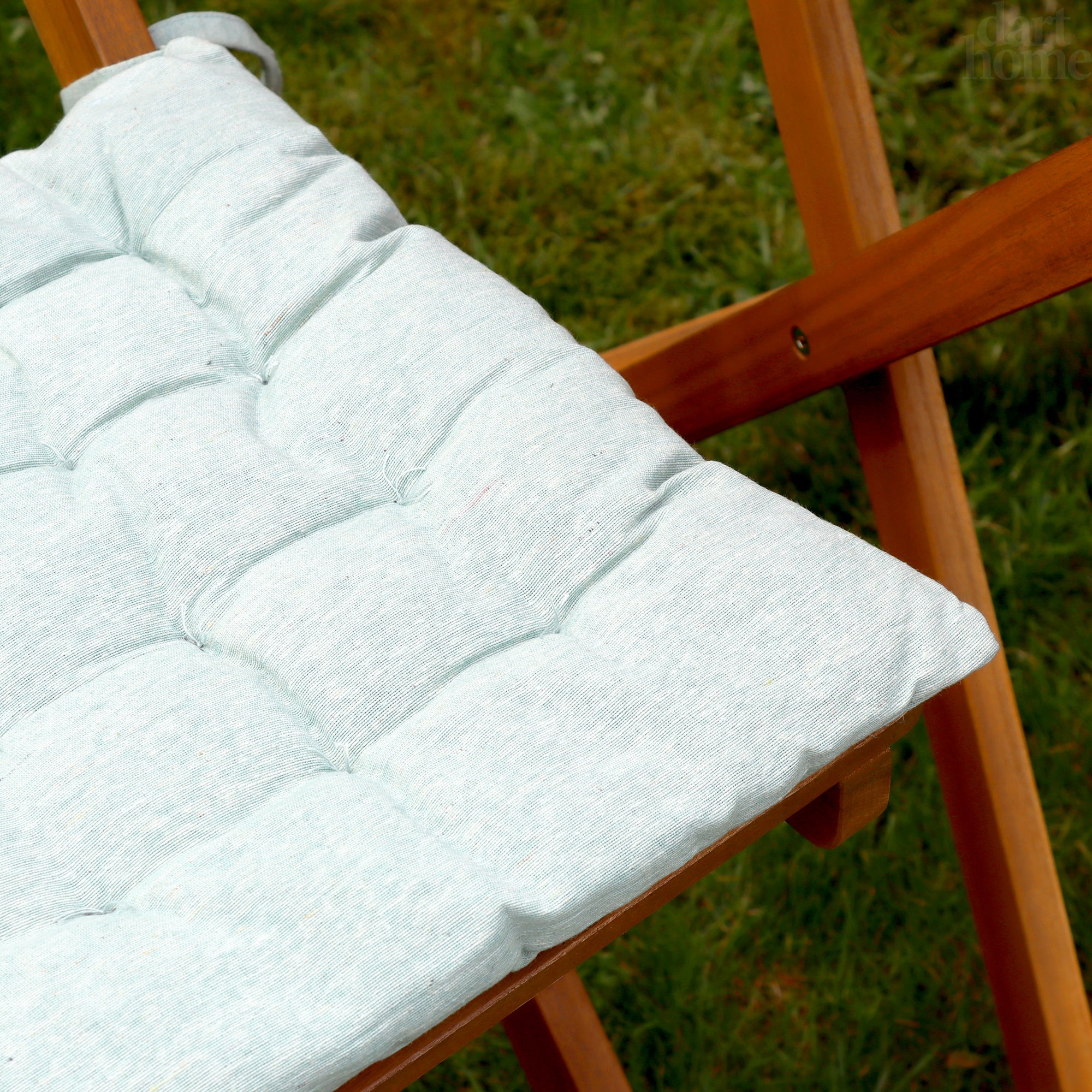 Set Of 2 Turquoise Outdoor Seat Pads