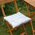 Set Of 2 Light Grey Outdoor Seat Pads