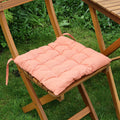 Set Of 2 Orange Outdoor Seat Pads