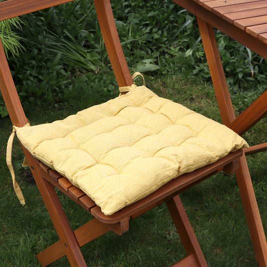 Set Of 2 Mustard Outdoor Seat Pads