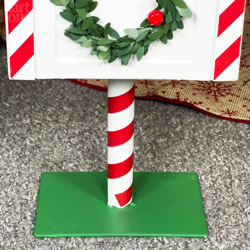 White Santa Mail Christmas Post Box