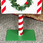 White Santa Mail Christmas Post Box