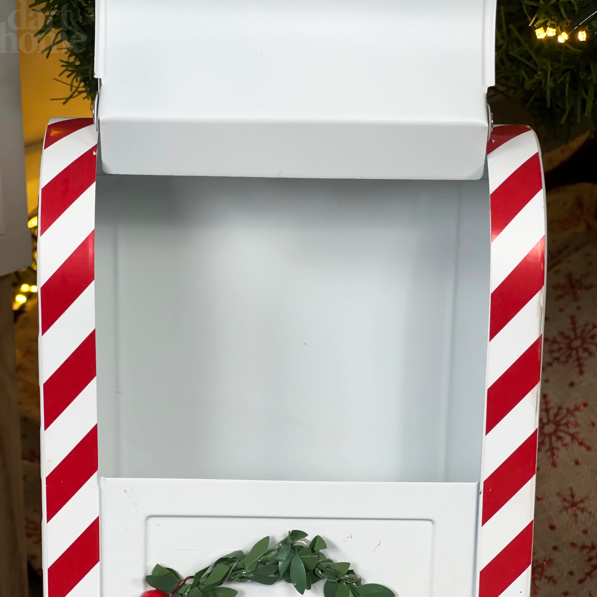 White Santa Mail Christmas Post Box