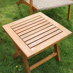 2 Seater Acacia Wood And PP Wicker Garden Bistro Set